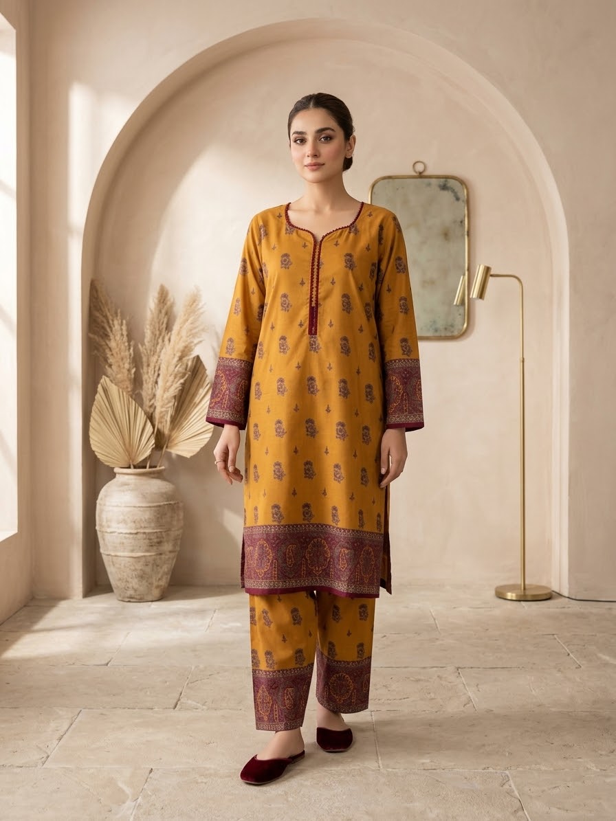 Linen Printed 2PC Co-Ord