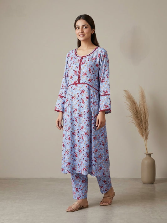 Linen Stitched Frock