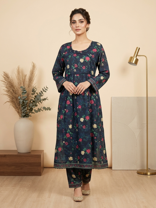 Lawn Stitched Frock