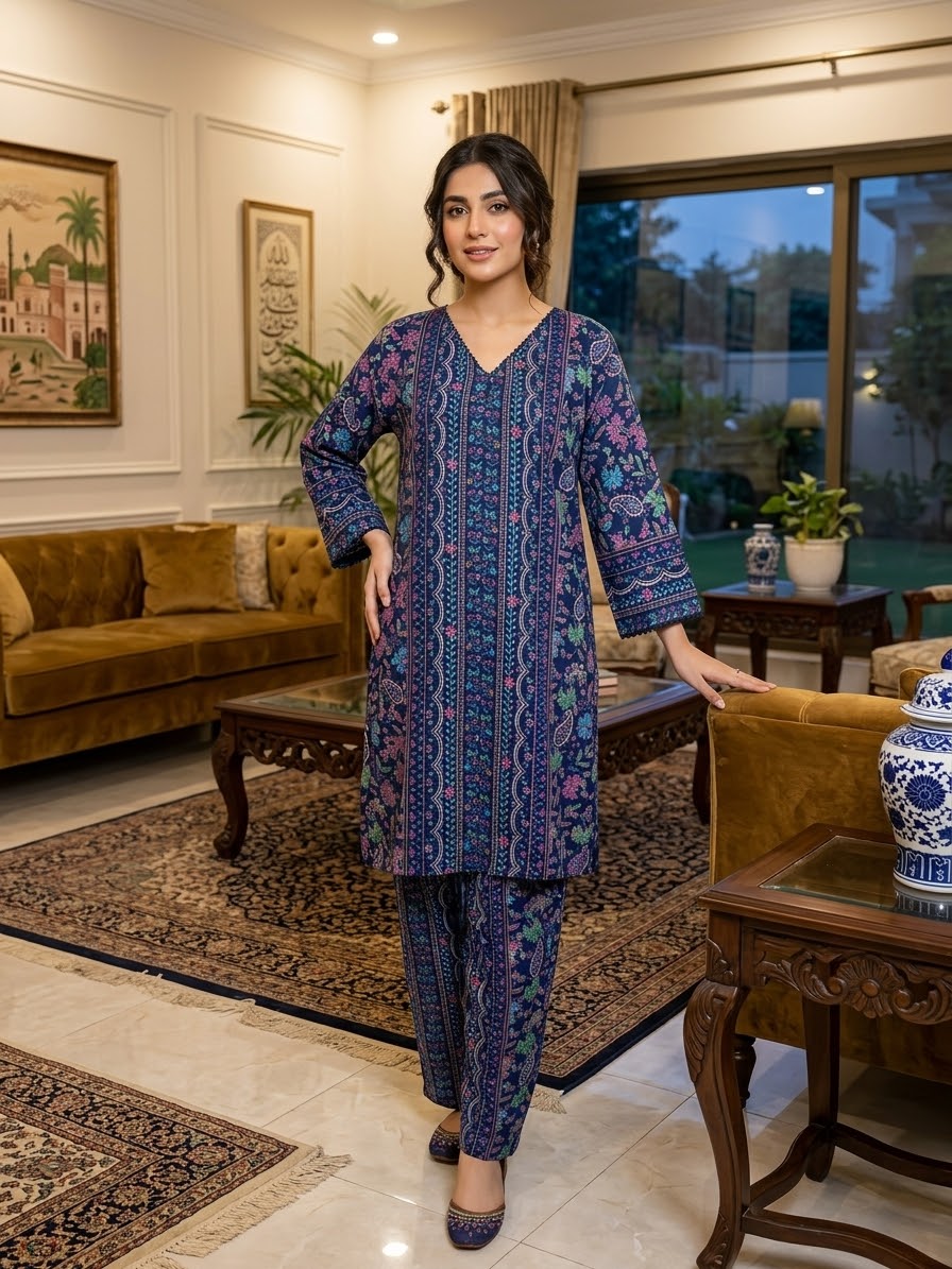 Linen Printed 2PC Co-Ord
