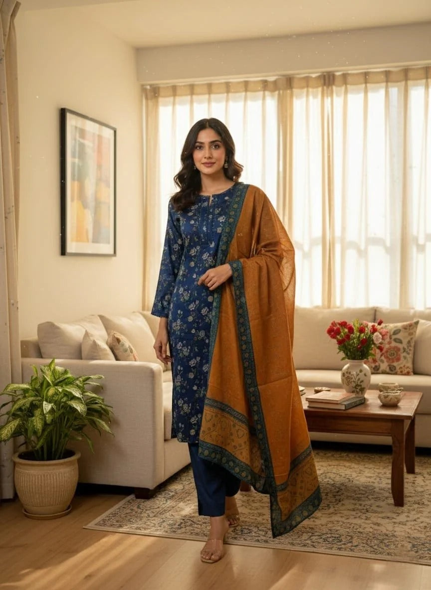Lawn Printed Stitched