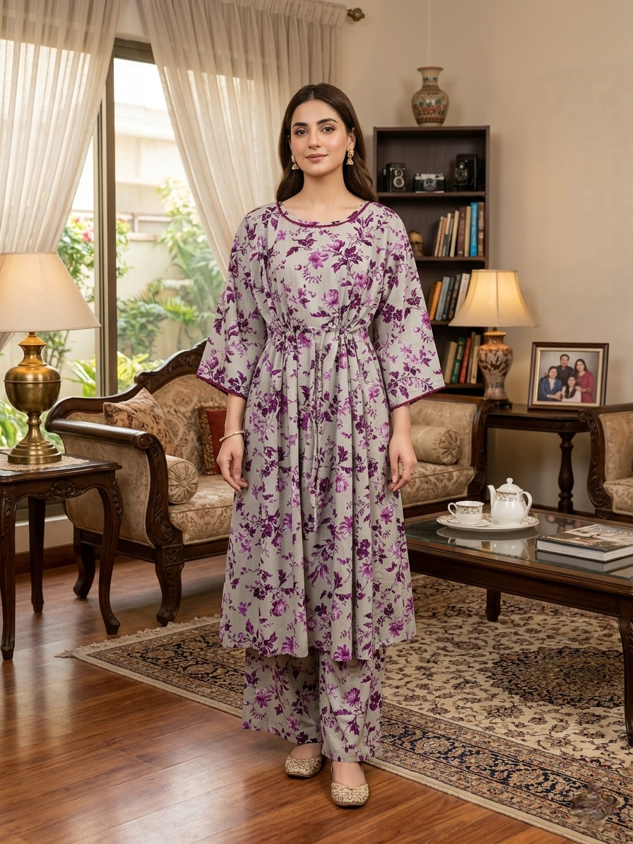 Lawn Stitched Frock