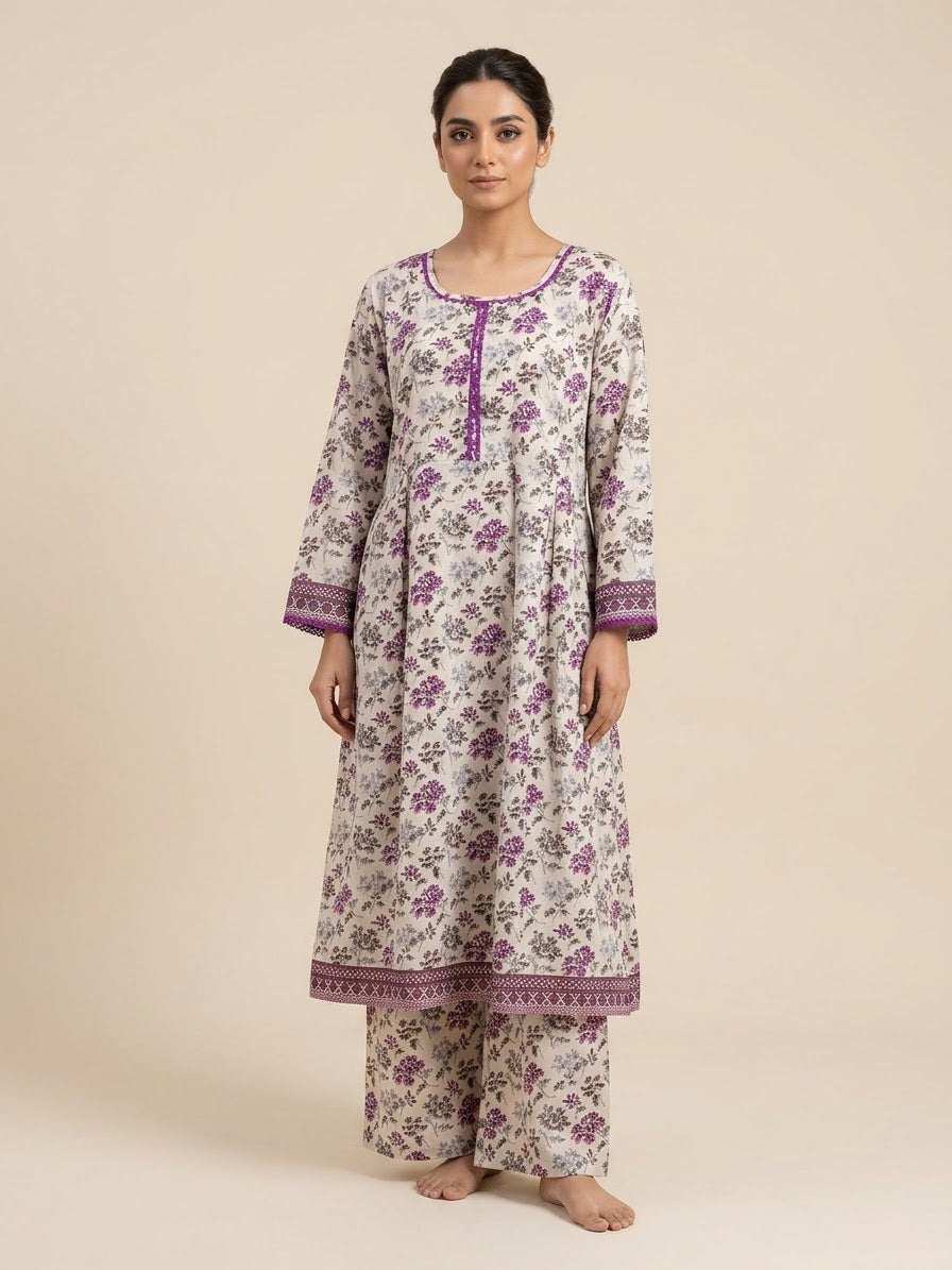 Lawn Stitched Frock