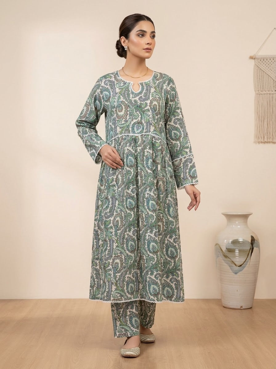 Linen Stitched Frock