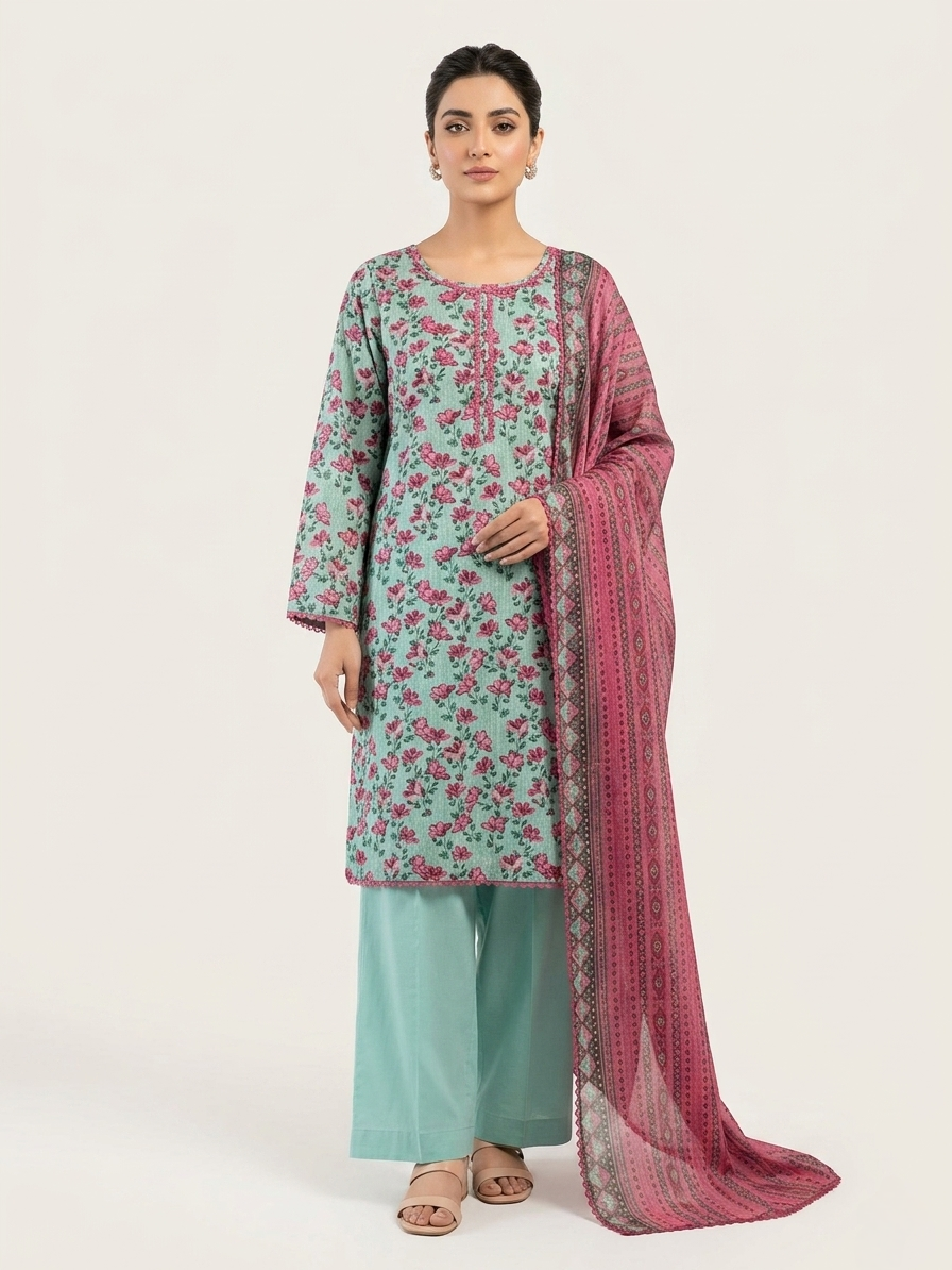 Lawn Printed Stitched