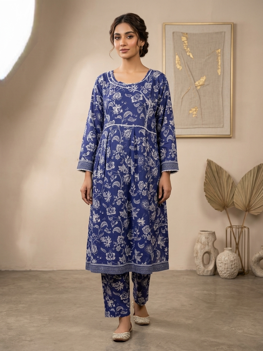 Lawn Stitched Frock