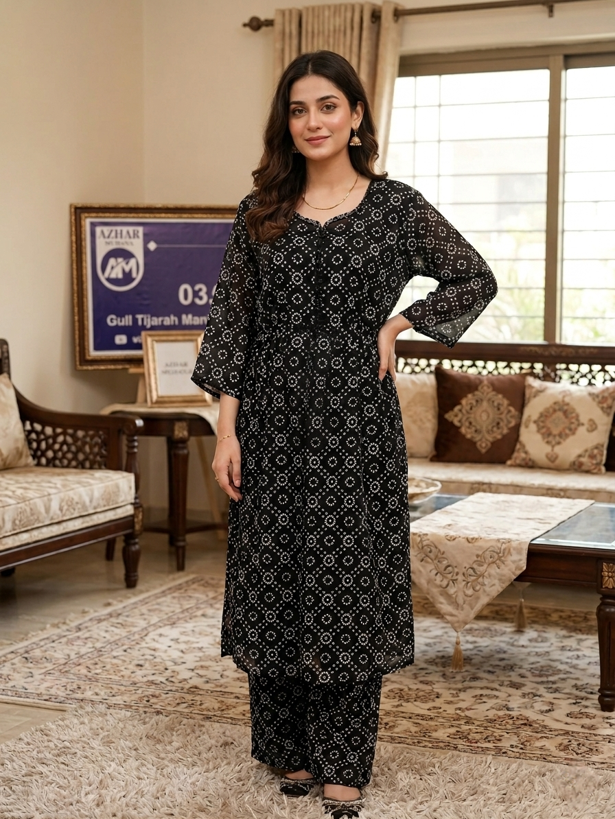 Lawn Stitched Frock