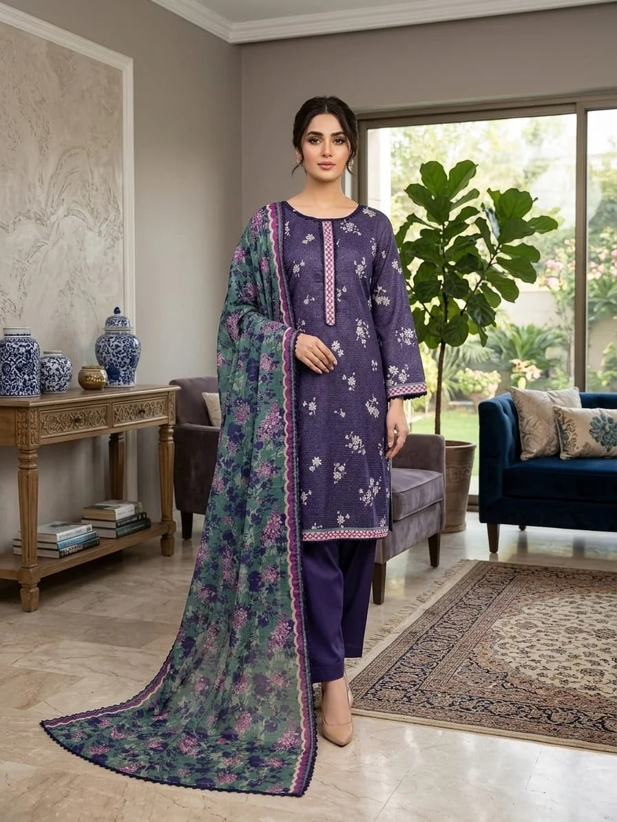 Lawn Printed Stitched