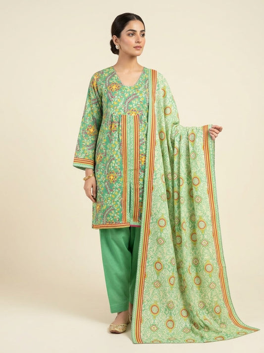 Linen 3-Piece Printed
