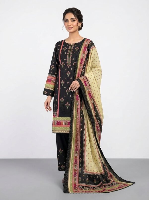 Lawn Emb. 3PC Stitched