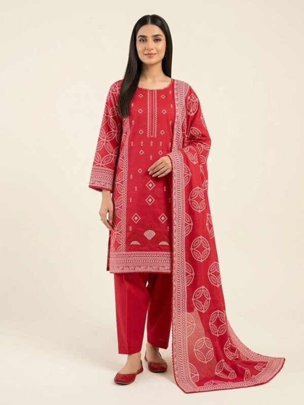 Lawn Emb. 3PC Stitched