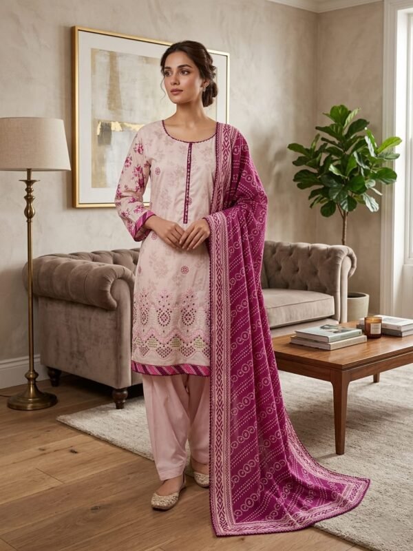 Lawn Chikankari 3PC Stitched