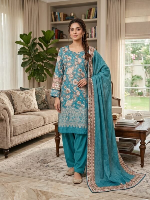 Lawn Chikankari 3PC Stitched