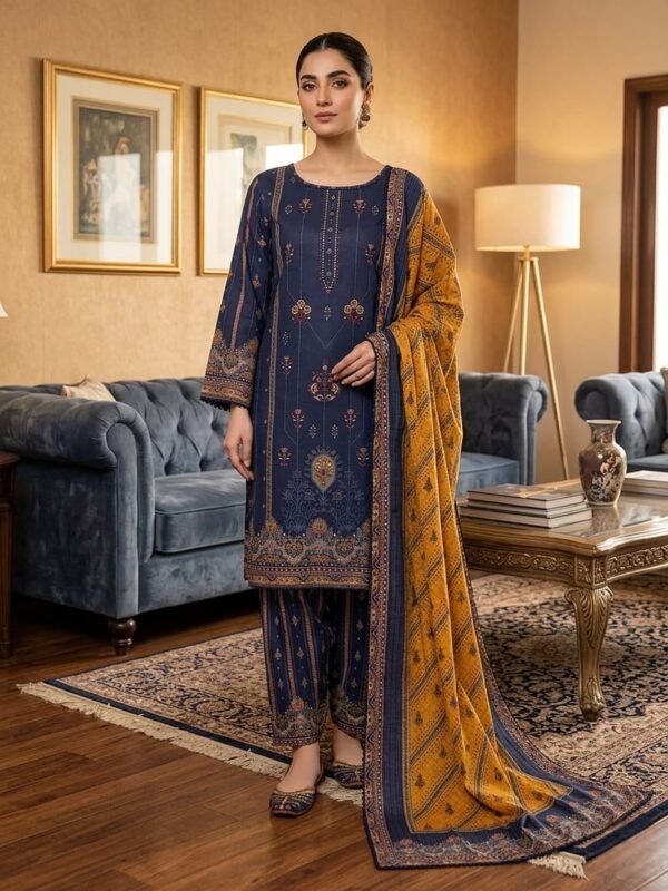 Lawn Emb. 3PC Stitched